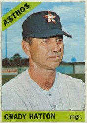 1966 Topps Baseball Cards      504     Grady Hatton MG